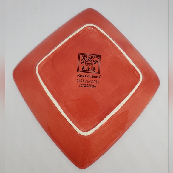 TableTops Gallery King Of Hearts Set of 4 Snack Plates - Picture 6 of 11